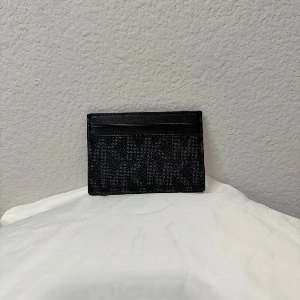 Michael Kors Monogram Black Card Holder